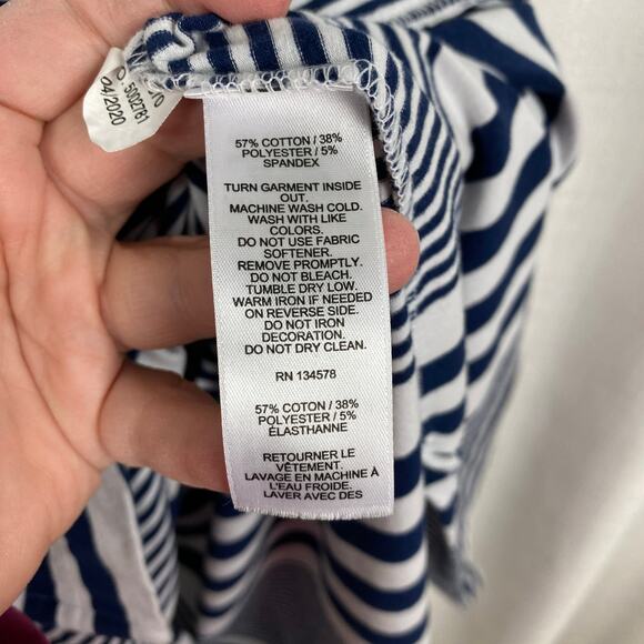 Vineyard Vines Blue Stripe Short Sleeve Shift Maxi Dress Sz.S - Picture 9 of 10